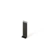 Ilcom Joint FI en acier inoxydable pour plinthe Noir satiné - 100mm x 30mm x 12mm- Plinthe Pour Parquet Et Stratifié
