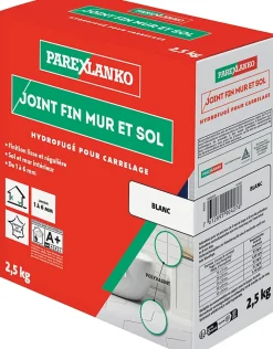 Parexlanko Joint Carrelage Sol|Joint Carrelage Mural<Joint fin pour carrelage mur et sol blanc 2,5 kg