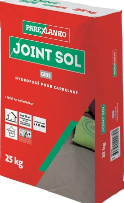Parexlanko Joint sol hydrofugé gris 25 kg- Joint Carrelage Sol