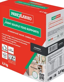 Parexlanko Joint Carrelage Sol|Joint Carrelage Mural<Joint souple tous supports charbon 2,5 kg