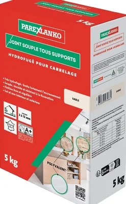 Parexlanko Joint Carrelage Sol|Joint Carrelage Mural<Joint souple tous supports sable 5 kg