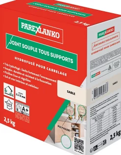 Parexlanko Joint souple tous supports sable 2,5 kg- Joint Carrelage Sol|Joint Carrelage Mural