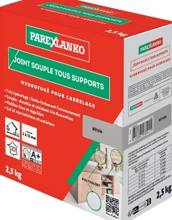 Parexlanko Joint souple tous supports béton 2,5 kg- Joint Carrelage Sol|Joint Carrelage Mural