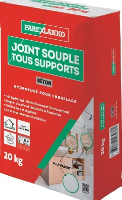 Parexlanko Joint souple tous supports béton 20 kg- Joint Carrelage Sol|Joint Carrelage Mural