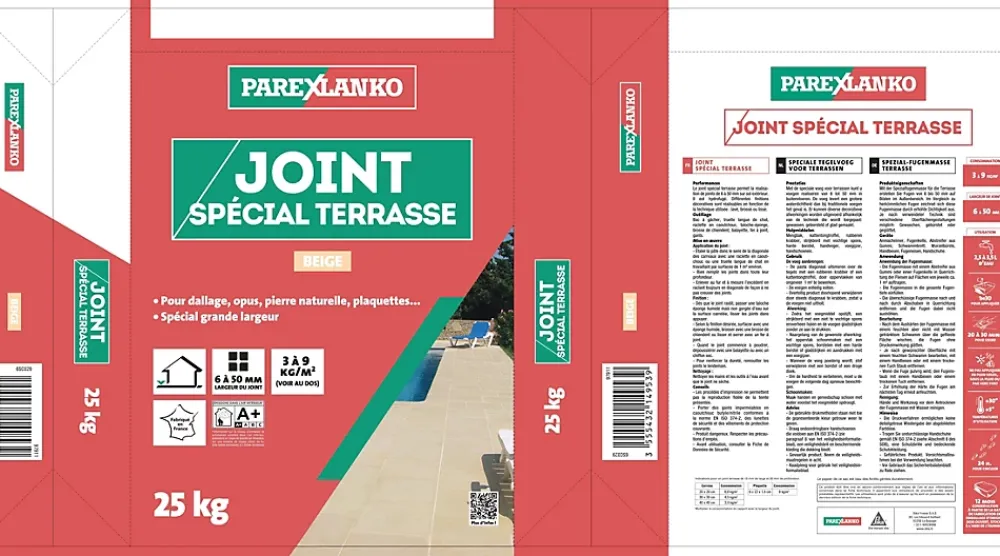 Parexlanko Joint spécial terrasse beige 25Kg- Joint Carrelage Sol