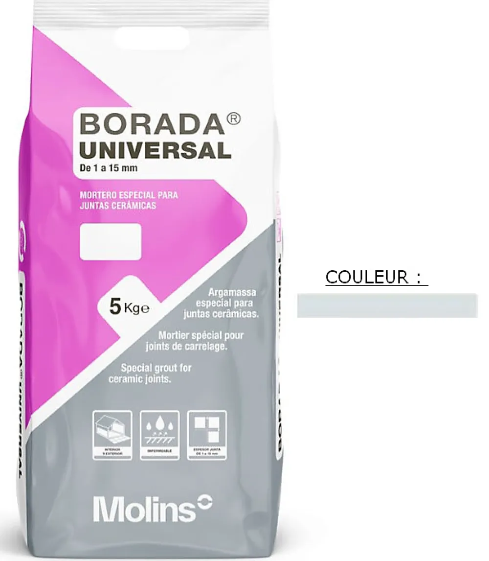 Propamsa Joint Carrelage Sol<Joint tous types de carrelage et mosaïque BORADA UNIVERSAL Perla 5kg