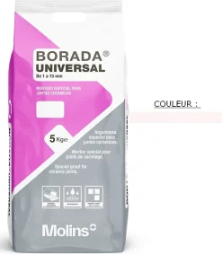 Propamsa Joint Carrelage Sol<Joint tous types de carrelage et mosaïque BORADA UNIVERSAL Blanco 5kg