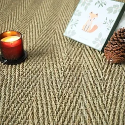 Décoweb Jonc de mer - Assam - Chevron - Rouleau de 2m x 26m- Sisal Et Jonc De Mer|Sisal Et Jonc De Mer