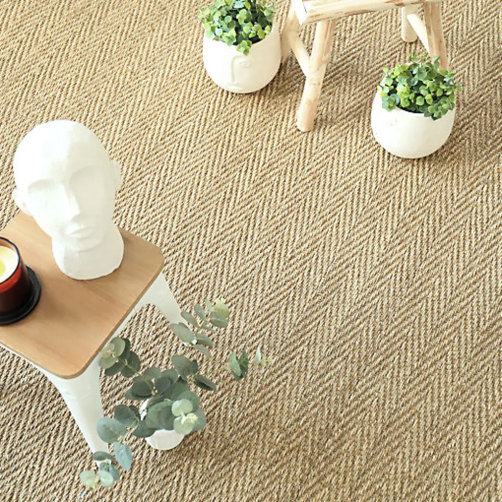 Décoweb Jonc de mer - Bihar - Fin chevron - Rouleau de 2m x 5m- Sisal Et Jonc De Mer|Sisal Et Jonc De Mer