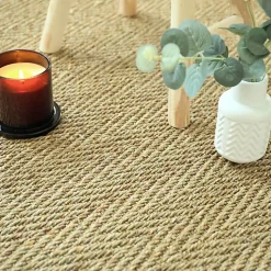 Décoweb Jonc de mer - Bihar - Fin chevron - Rouleau de 2m x 15m- Sisal Et Jonc De Mer|Sisal Et Jonc De Mer