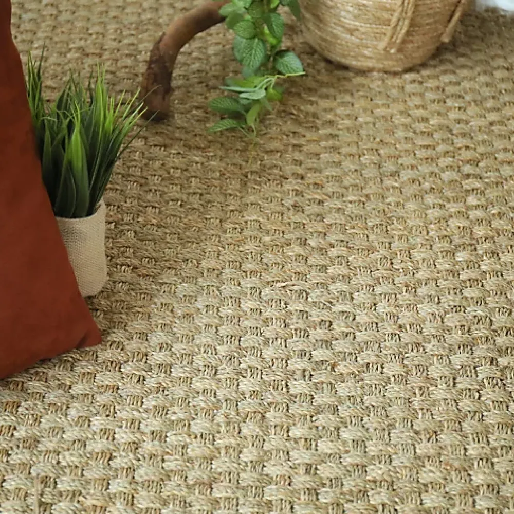 Décoweb Jonc de mer - Chennai - Natté 4x4 - Rouleau de 2m x 3m- Sisal Et Jonc De Mer|Sisal Et Jonc De Mer