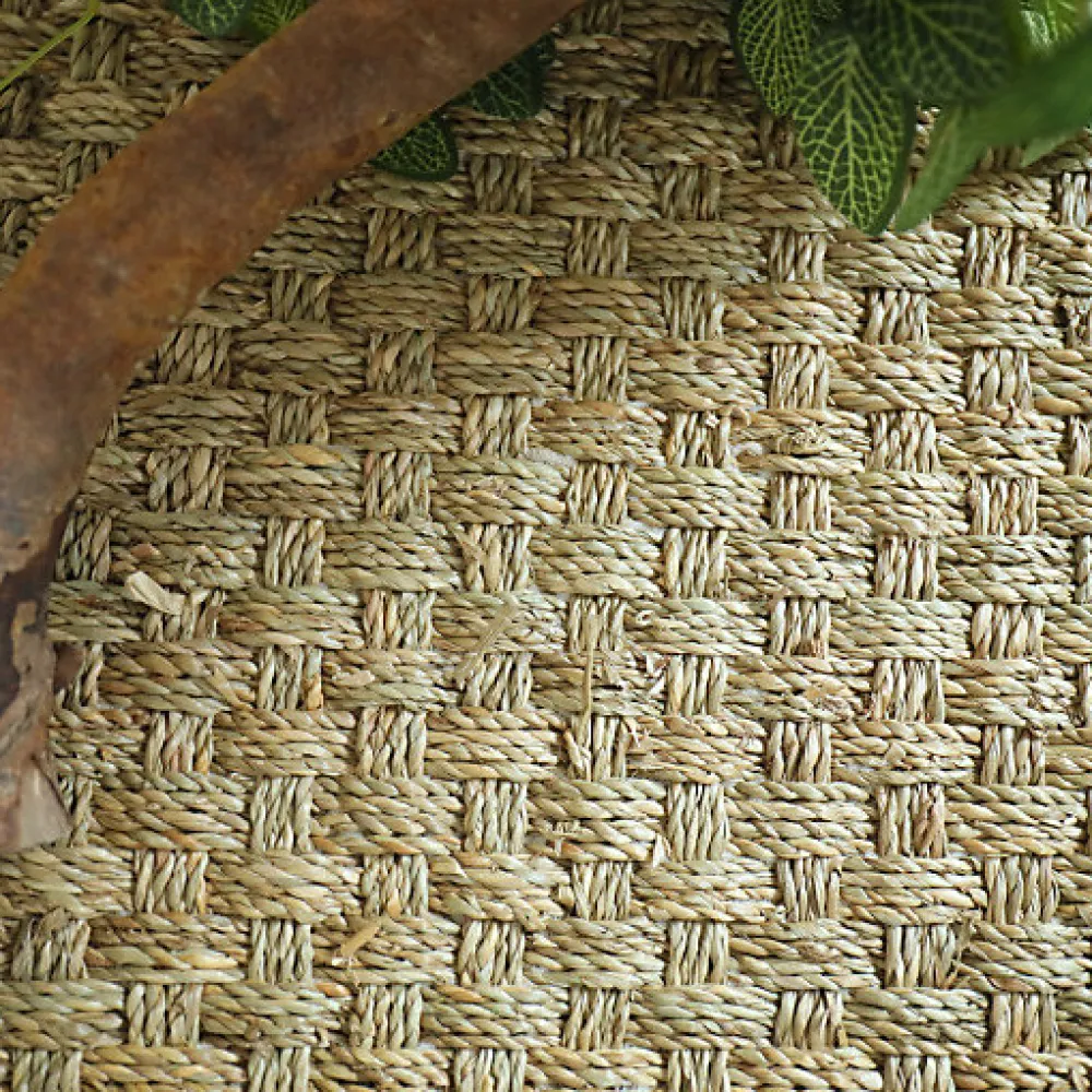 Décoweb Jonc de mer - Chennai - Natté 4x4 - Rouleau de 2m x 1m- Sisal Et Jonc De Mer|Sisal Et Jonc De Mer