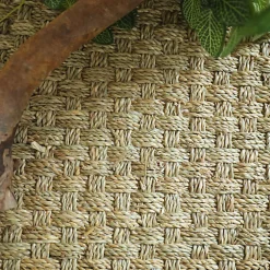 Décoweb Sisal Et Jonc De Mer|Sisal Et Jonc De Mer<Jonc de mer - Chennai - Natté 4x4 - Echantillon 15 x 20 cm