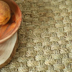 Décoweb Jonc de mer - Chennai - Natté 4x4 - Rouleau de 2m x 6m- Sisal Et Jonc De Mer|Sisal Et Jonc De Mer
