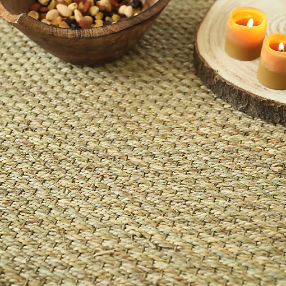 Décoweb Jonc de mer - Kalapa - Fin Panama - Echantillon 15 x 20 cm- Sisal Et Jonc De Mer|Sisal Et Jonc De Mer