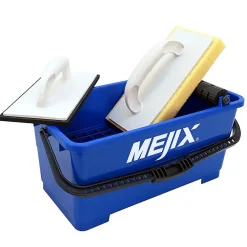 Mejix Kit Bac À Joint 10l Taloches Éponge Et Caoutchouc 185930- Outils Du Carreleur