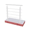 Saniland Kit Balustrade 1ml garde-corps avec 5 traverses fixation à plat en aluminium Gris mat- Garde-Corps, Balustrade