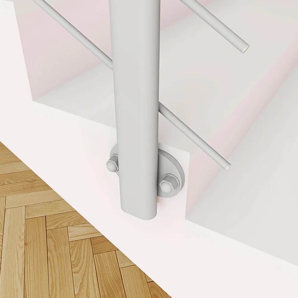 Saniland Garde-Corps, Balustrade<Kit Balustrade 1ml garde-corps avec 5 traverses fixation latérale en aluminium Gris mat