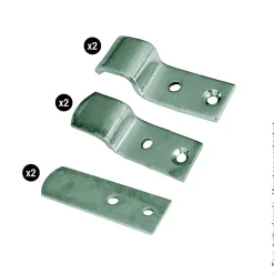 Afbat Kit complet de supports barre de sécurité de volets- Accesoire Pour Volet