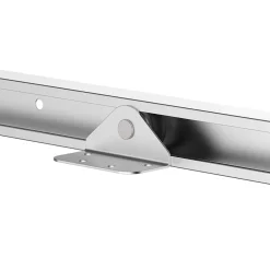 Homcom Kit complet porte coulissante 4 x 93 cm (p x l): rail, roulettes, visserie- Porte Coulissante