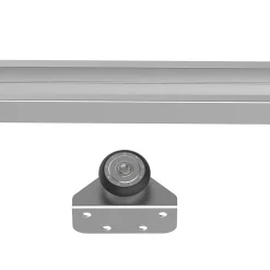 Homcom Kit complet porte coulissante 4 x 93 cm (p x l): rail, roulettes, visserie- Porte Coulissante