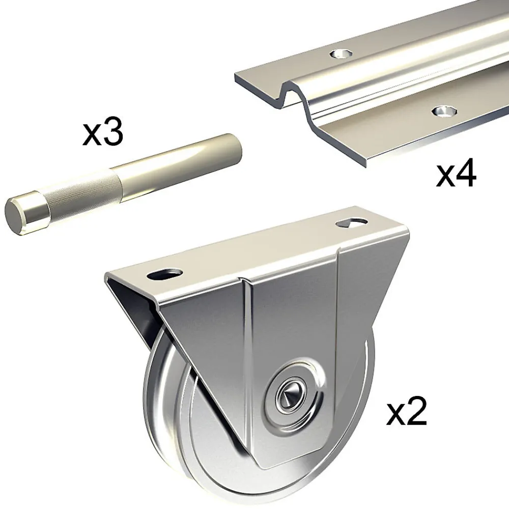 Slid’Up By Mantion Accesoire Pour Volet<Kit coulissant 16 mm - rails 4 x 1,95 m pour portail de 4 m - 400 kg