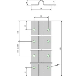 Slid’Up By Mantion Accesoire Pour Volet<Kit coulissant 16 mm - rails 4 x 1,95 m pour portail de 4 m - 400 kg