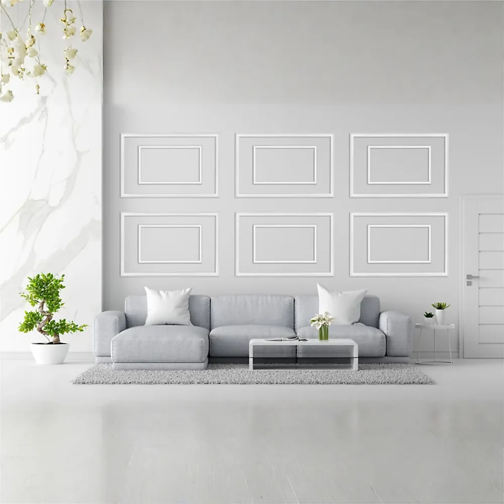 Deccart Kit de 2 cadres muraux (8 pièces) DP1 et DP1 mini 39x65+65x99, polystyrène dur antichoc, prêt à poser.- Panneau Mural Décoratif