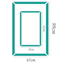 Deccart Kit de 2 cadres muraux (8 pièces) DP1 et DP1 mini 39x65+65x99, polystyrène dur antichoc, prêt à poser.- Panneau Mural Décoratif