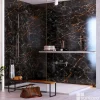Kobert-in Panneau Mural De Salle De Bains<Kit de 2 Panneaux d'Habillage Décoratif Mural Douche, L120xl120x0.4 cm, finition marbre gris, Promise KOBERTIN
