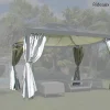Couleurs Du Monde Moustiquaire Pour Tonnelle Et Pergola<Kit de 4 rideaux de remplacement 180gr/m² coloris gris perle pour pergola Opale