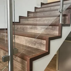 Quest KIT de finition pour escaliers en PVC, gris foncé, 1m- Nez De Marche|Nez De Marche
