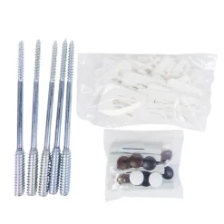 Acbat Kit de fixation pour pose en tunnel et feuillure de fenêtre et porte fenêtre- Accessoire Pour Fenêtre