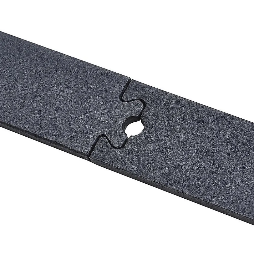 Homcom Kit de porte coulissante compatibilité porte d'une épaisseur de 35-45 mm et largeur max. 1 m charge max. 100 Kg acier brun foncé- Porte Coulissante