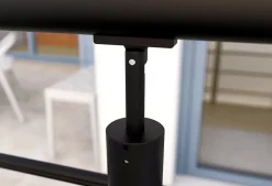 Alumin'home Kit garde corps latéral Oxalis noir ral 9005 2m- Garde-Corps, Balustrade