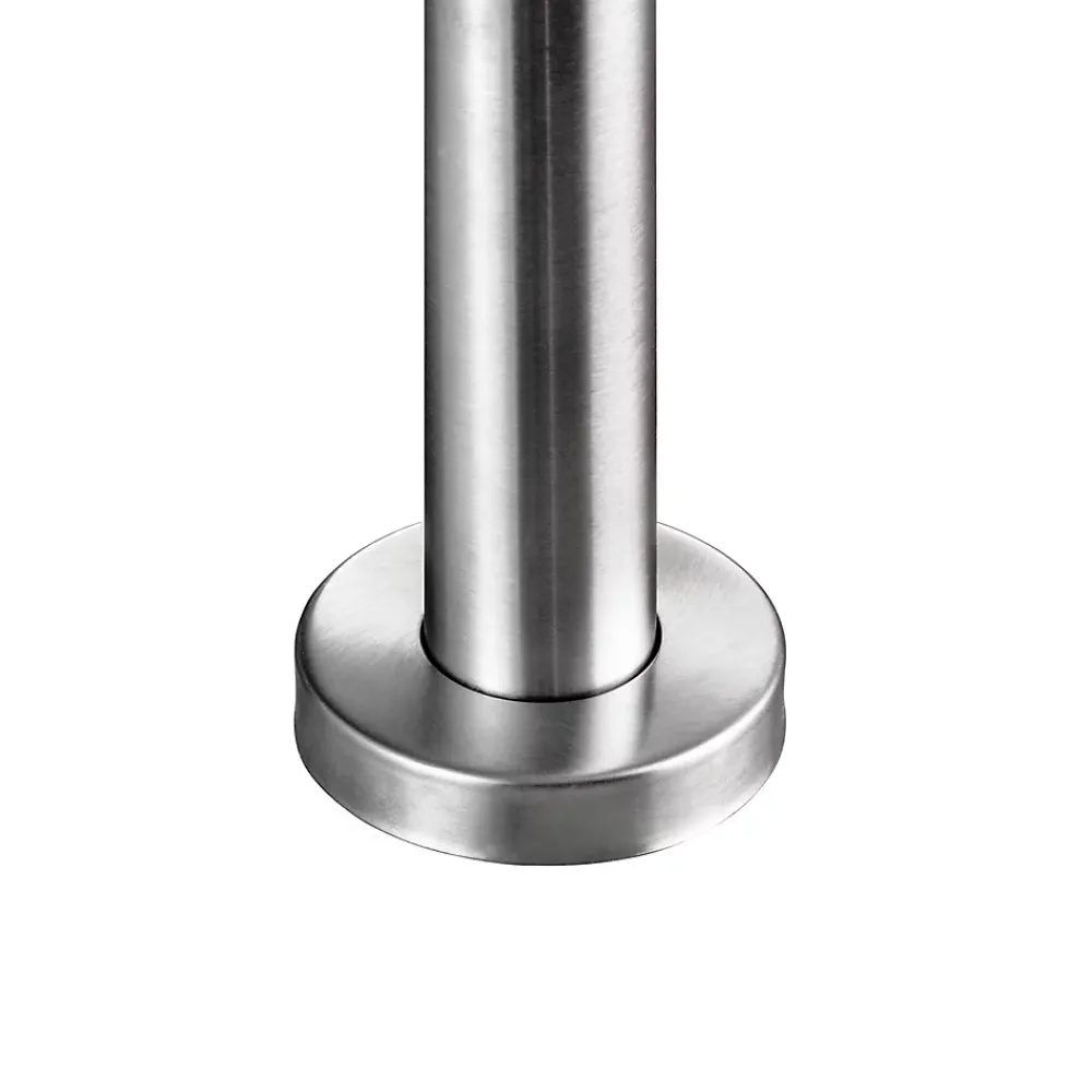 AICA Sanitaire Accessoire D'Escalier<Kit garde-corps 5 barres rondes 2.2m Acier Inox 201 Argent - Installation verticale - Usage intérieur et extérieur