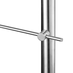 AICA Sanitaire Accessoire D'Escalier<Kit garde-corps 5 barres rondes 2.2m Acier Inox 201 Argent - Installation verticale - Usage intérieur et extérieur