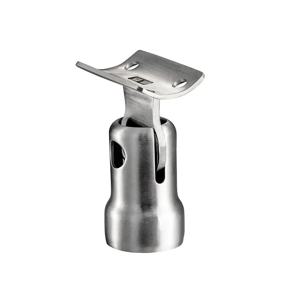 AICA Sanitaire Accessoire D'Escalier<Kit garde-corps 5 barres rondes 2.2m Acier Inox 201 Argent - Installation verticale - Usage intérieur et extérieur