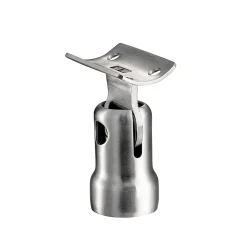 AICA Sanitaire Accessoire D'Escalier<Kit garde-corps 3 barres rondes 2.4 m Acier Inox 201 Argent - Installation verticale - Usage intérieur et extérieur