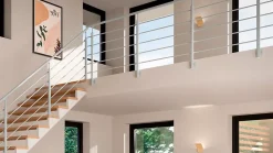 Sogem Kit garde-corps à plat Cala en aluminium gris clair RAL 7035- Garde-Corps, Balustrade