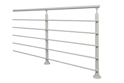 Sogem Kit garde-corps à plat Cala en aluminium gris clair RAL 7035- Garde-Corps, Balustrade