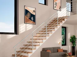 Sogem Kit garde-corps à plat Cala en aluminium gris clair RAL 7035- Garde-Corps, Balustrade