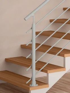 Sogem Kit garde-corps à plat Cala en aluminium gris clair RAL 7035- Garde-Corps, Balustrade