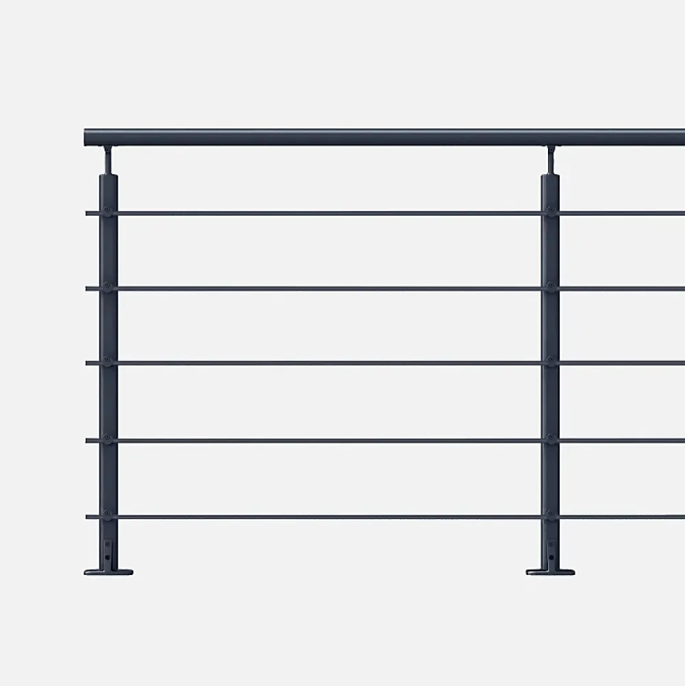 Kordo Garde-Corps, Balustrade<Kit garde-corps aluminium gris anthracite 2m pose à plat, Opalu