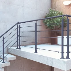 Kordo Garde-Corps, Balustrade<Kit garde-corps aluminium gris anthracite 2m pose à plat, Opalu