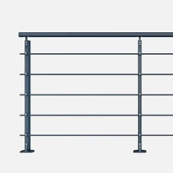 Kordo Garde-Corps, Balustrade<Kit garde-corps aluminium gris anthracite 2m pose à plat, Initio