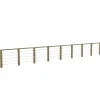 Decklinea Kit Garde-Corps JERSEY 9,2 m - Bois d'Epicea Traité Autoclave 4 - Tendeur en Inox - Recoupable - Montage Facile- Garde-Corps, Balustrade