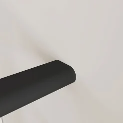 AICA Sanitaire Kit Garde-corps 2m avec raccords muraux - Alu NOIR - Pose verticale à plat - Pour usage intérieur et extérieur- Accessoire D'Escalier