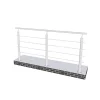 Saniland Garde-Corps, Balustrade<Kit Garde-corps 2ml garde-corps avec 5 traverses fixation à plat en aluminium Gris mat