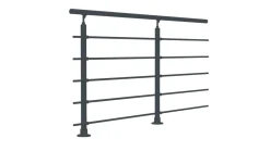 Sogem Kit garde-corps pour pose à plat Cala anthracite ral 7017- Garde-Corps, Balustrade